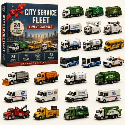 🚒Build the Fleet Collection 24-Day Vehicle Advent Calendar Series | ✨A New Adventure Every Morning