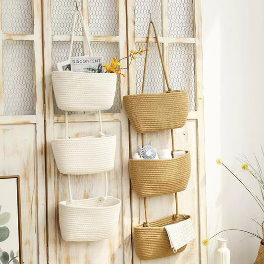 Decorative 3 or 4-Tier Hanging Organizer Bag