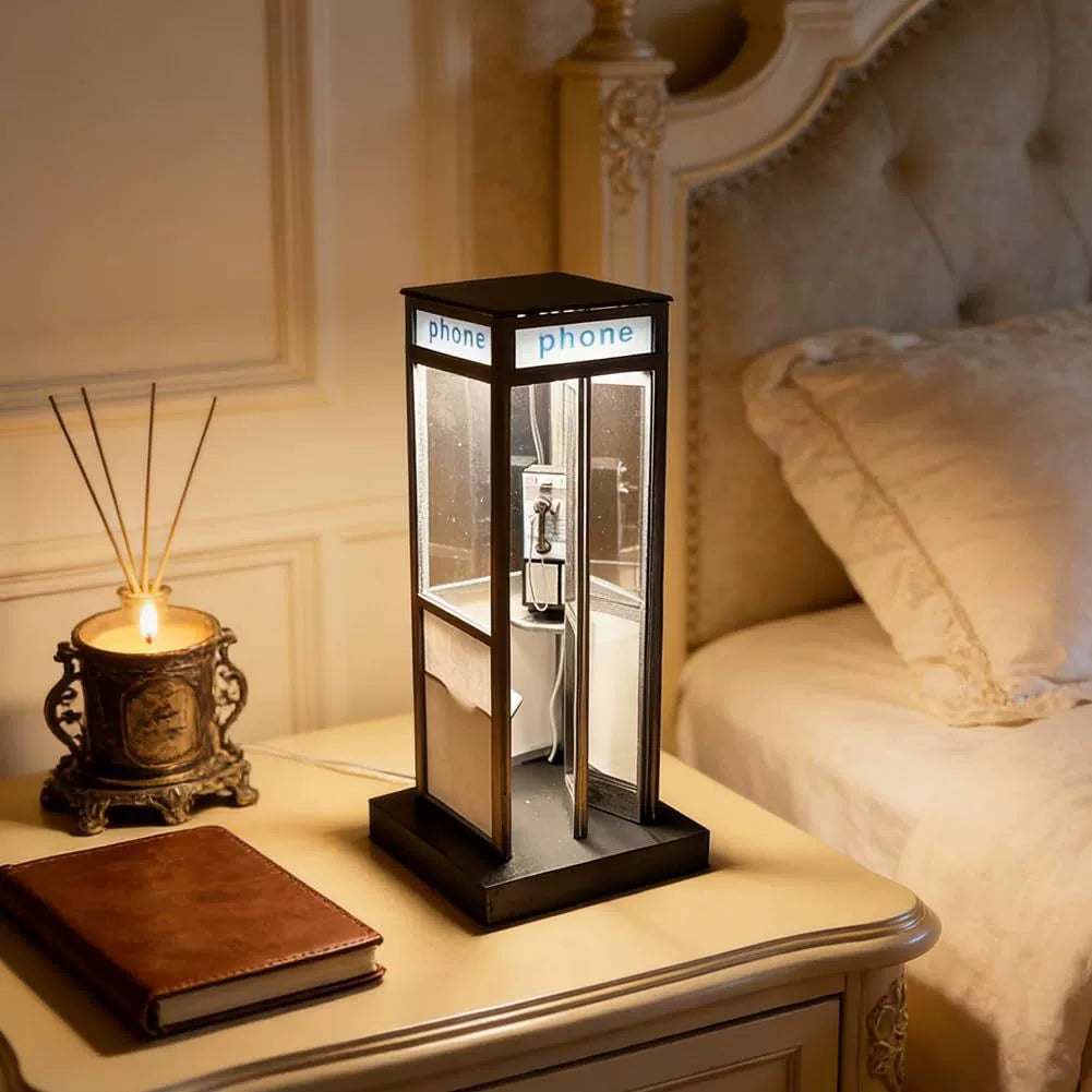🔥Last Day 49% OFF - ☎️Retro Vintage Tall PhoneBooth Lamp