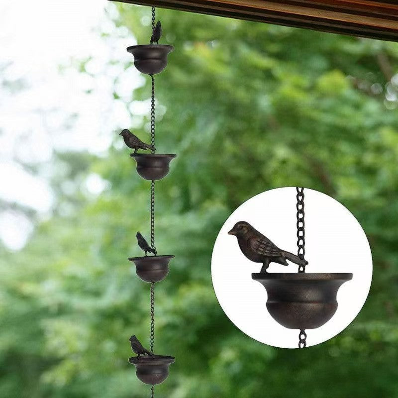 Free Shipping🔥Monarch Rain Chains Aluminum "Lotus" Series Rain Chain (for Gutters)