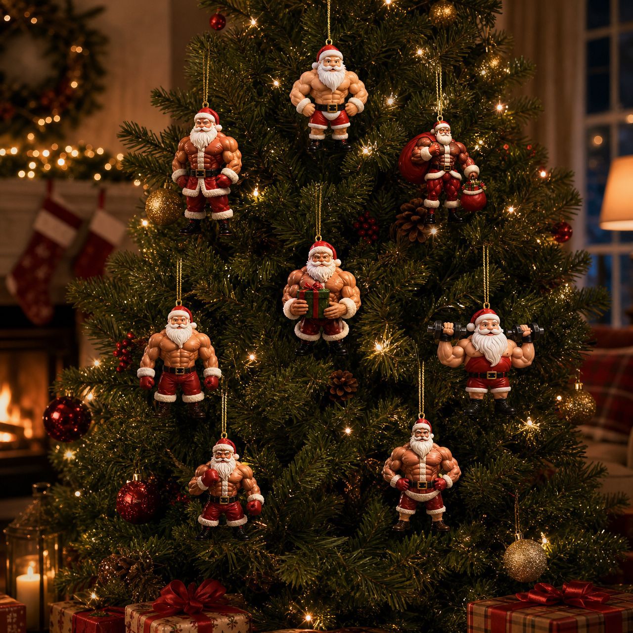 2026 Muscle Santa Christmas Countdown Calendar 🎅🎄