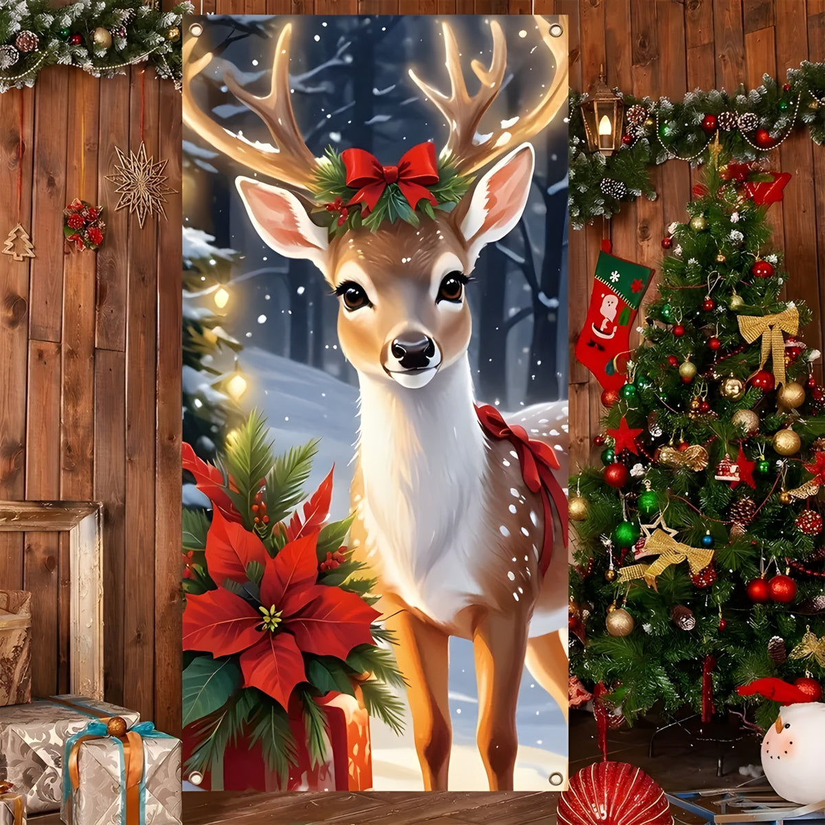 🎄🎅 2026 Festive Christmas Door Cover