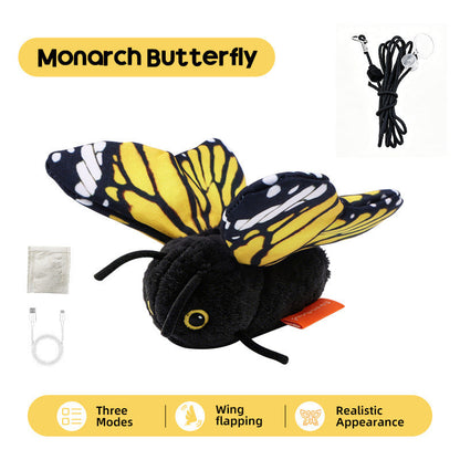 🦋 Fluttering Electric Butterfly Cat Toy | Interactive Moving Playmate for Indoor Kitties
