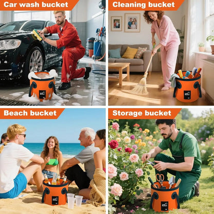 Portable Foldable Water Bucket - Perfect for Fishing, Camping, Traveling!!