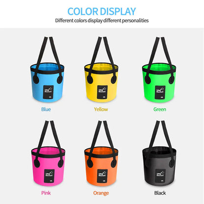 Portable Foldable Water Bucket - Perfect for Fishing, Camping, Traveling!!