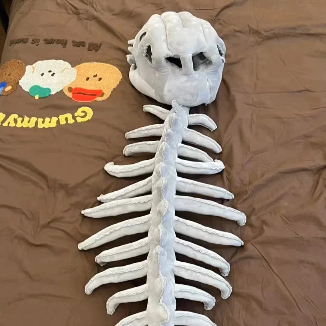 DinoRoar™ Dinosaur Skeleton Costume — Movable Jaw & Plush Tail (Ages 3-10)