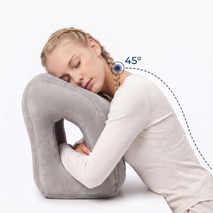 ✈️ Travel Nap Pillow – Inflatable Airplane Pillow for Long Flights