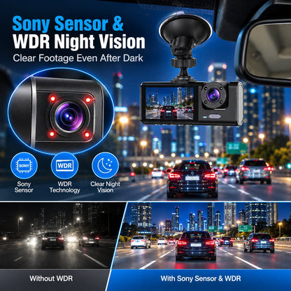 360° Protection Dash Cam: Never Drive Blind Again! 🚗🛡️
