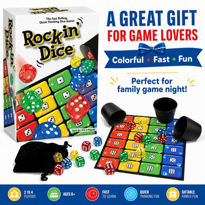🎲Rocking Dice Game for Family Game Night & Parties