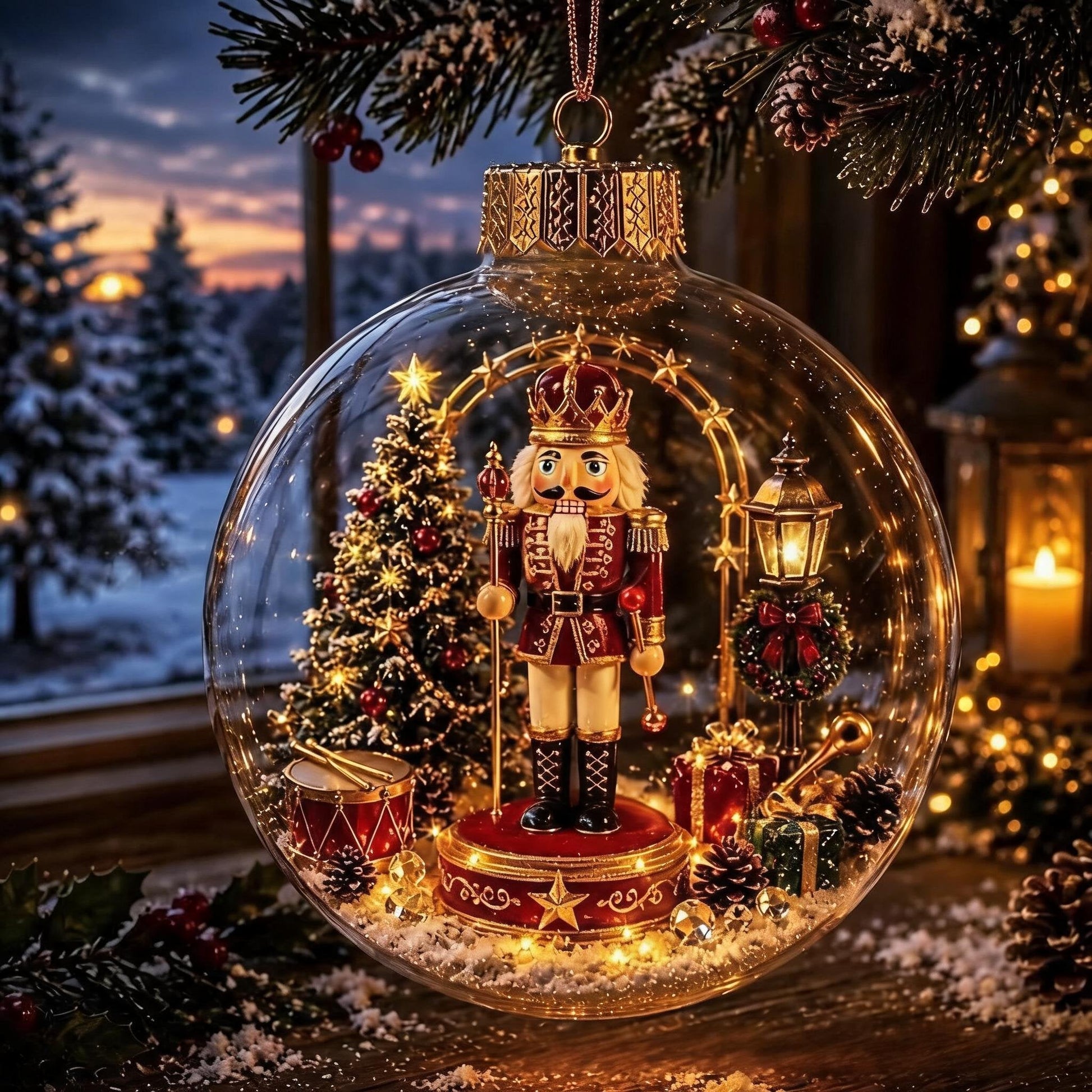 🔥HOT SALE 50% OFF - 🎄Glowing Christmas Diorama Ornament✨