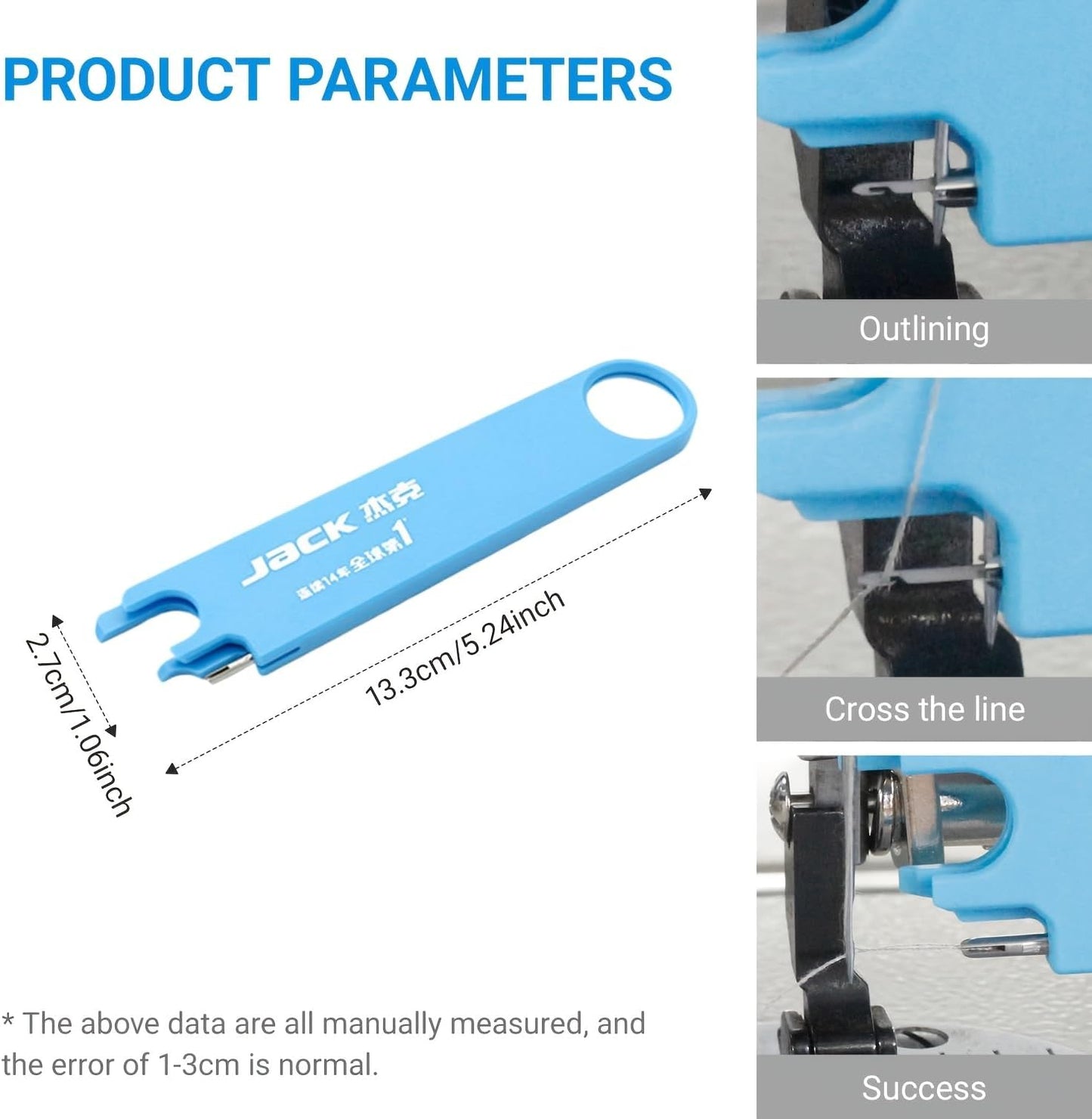 🧵 JACK 3-in-1 Quick Sewing Machine Needle Threader
