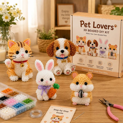 🔥Last Day 50% OFF🧵✨ Tiny 3D Beaded Animal DIY Kit