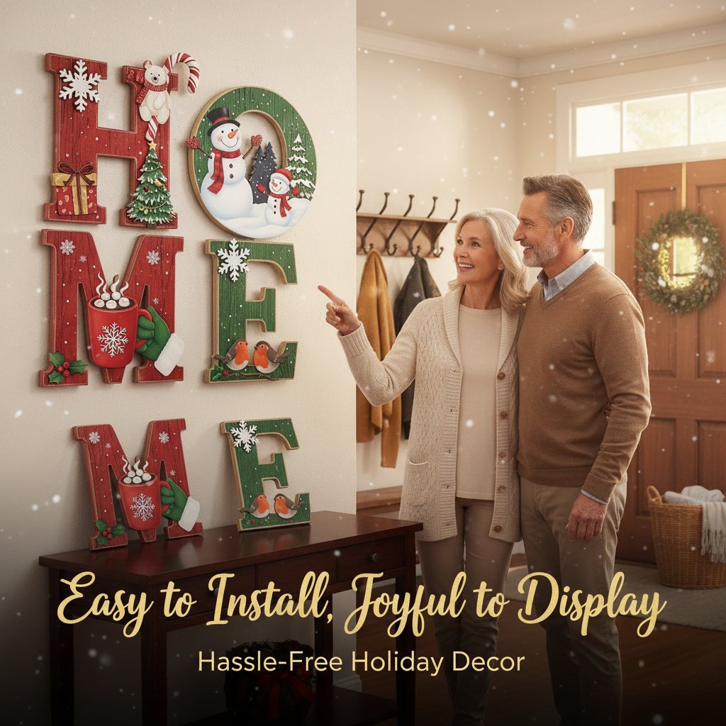 🔥Most Popular in 2026🎄Heritage Christmas Holiday Wooden HOME Sign