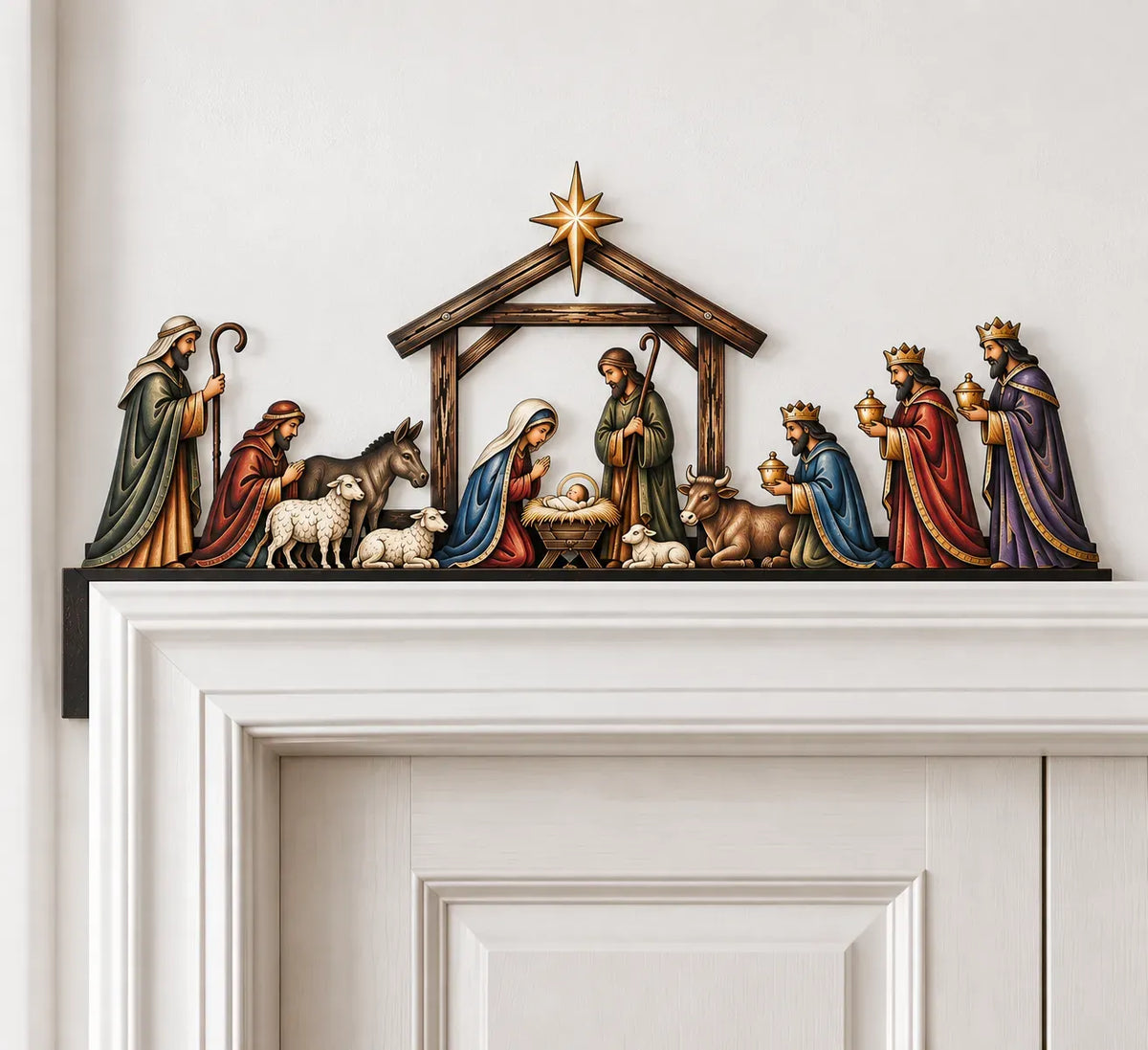 ✝️ Nativity Scene Door Topper | Bring The Story Of Christmas Home