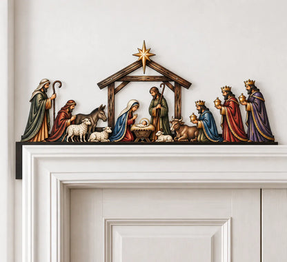 ✝️ Nativity Scene Door Topper | Bring The Story Of Christmas Home