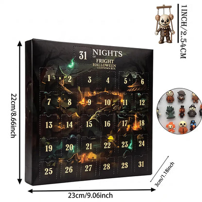 🎃2026 Halloween Countdown Advent Calendar Gift Box - 31 Nights of Fright Blindbags Surprise Set👻