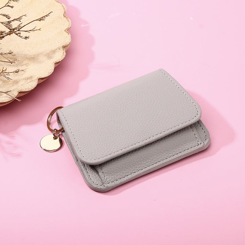 💖Hot 49% OFF🌹RFID Short Wallets for Women – Fashionable Card Holder with Key Ring & Coin Purse