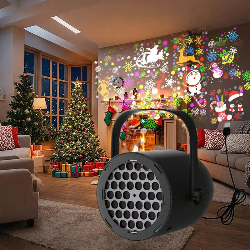 🎁Black Friday 50% OFF⭐Magical Christmas LED Projector – 16 Stunning Holiday Patterns to Light Up Your Home!