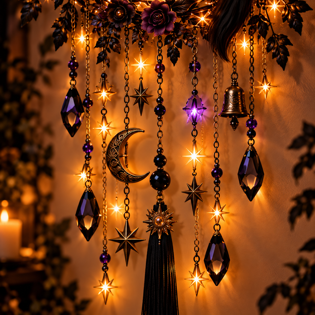 Enchanted Moon Animal Wall Light