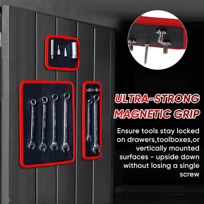 ⚡ Ultra-Strong Magnetic⚡Flexible Magnetic Tool Mat - Ultra-Thin Magnetic Tool Holder, Automotive Body Panels (3 Pack)