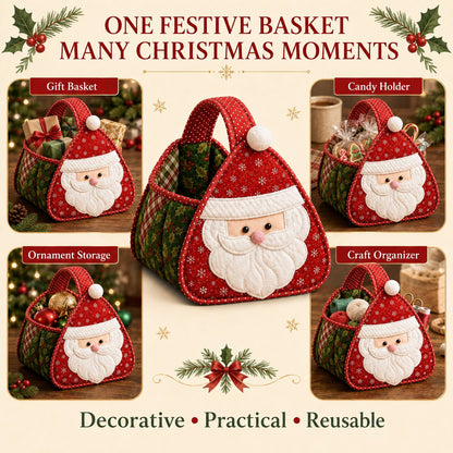 🎄Christmas Character Quilted Carry Basket