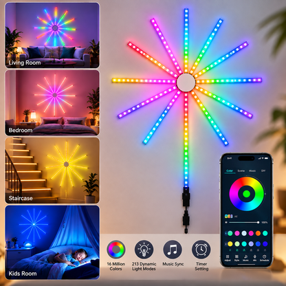 Smart Fireworks LED Light | Music Sync & App Control