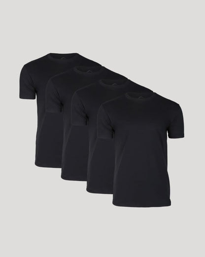 ⚡Hot Sales 49% OFF🔥Men's 4-Pack Crew Neck T-Shirt – Soft Cotton Blend, Athletic Fit, Tagless, Everyday Essential