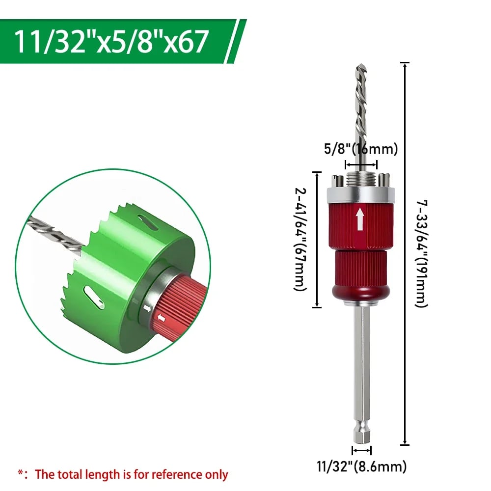 🔥LAST DAY 49% OFF - 🛠️Heavy-Duty 1/4" Hex Shank Hole Saw & Coring Bit