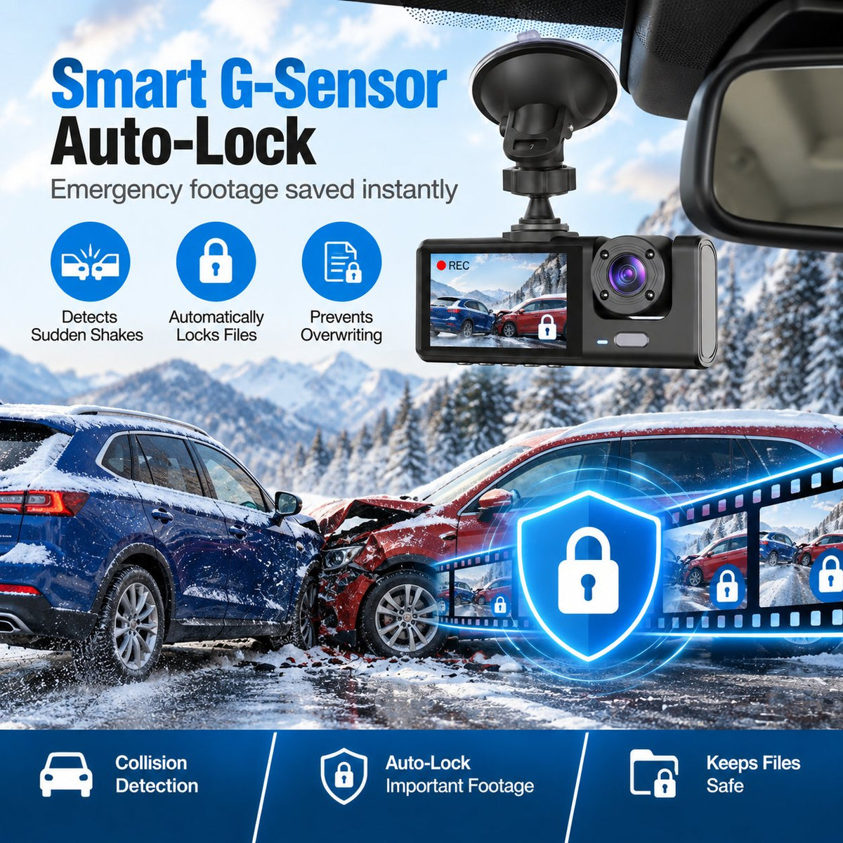 360° Protection Dash Cam: Never Drive Blind Again! 🚗🛡️