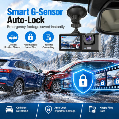 360° Protection Dash Cam: Never Drive Blind Again! 🚗🛡️