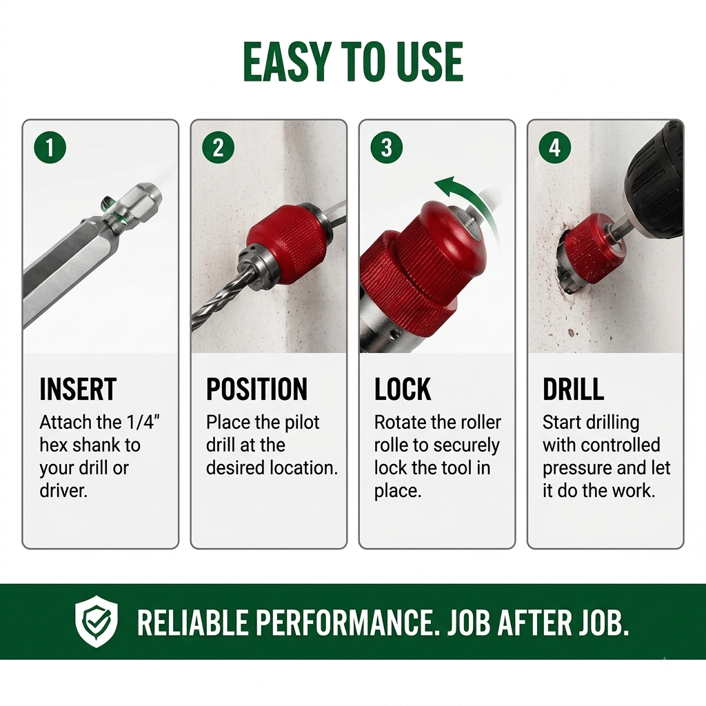 🔥LAST DAY 49% OFF - 🛠️Heavy-Duty 1/4" Hex Shank Hole Saw & Coring Bit