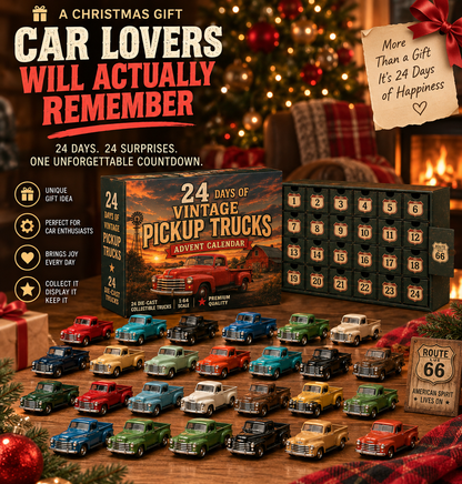 24 Days of American Car Legends Advent Calendar – 24 Die-Cast Collectibles