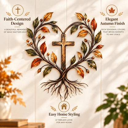 ✝️🌳Faith & Roots Tree of Life Cross Wall Decor
