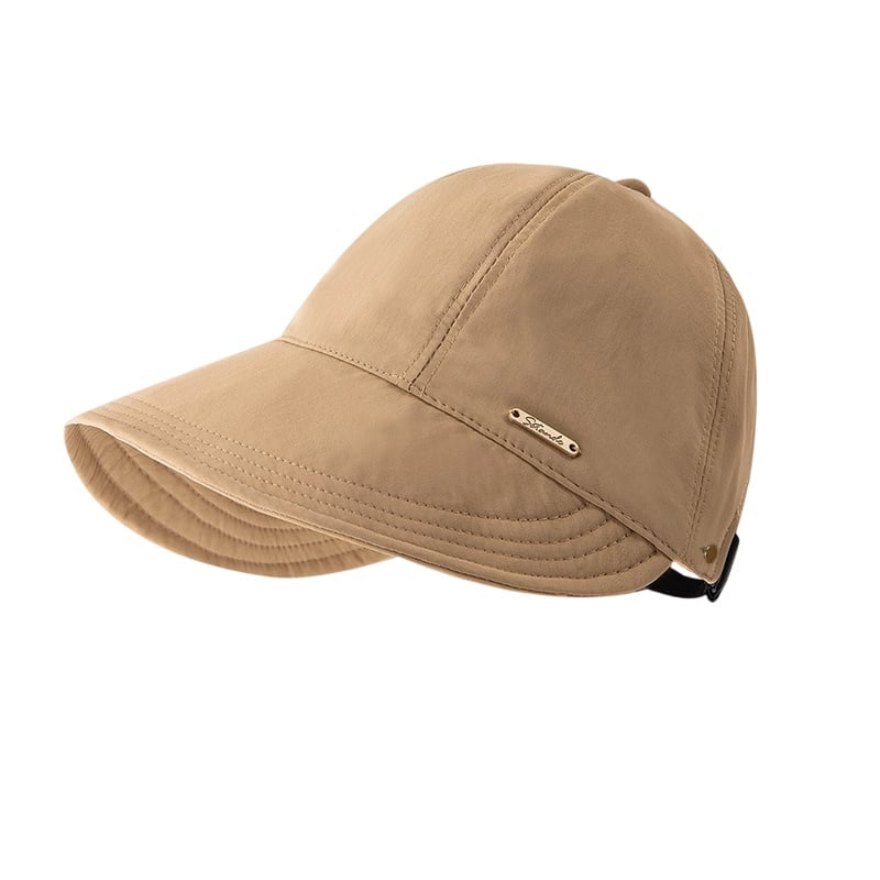 👒 Women’s Wide Brim Sun Visor Hat – UPF 50+ Open Top Ponytail Cap for Beach, Golf & Outdoor Sun Protection