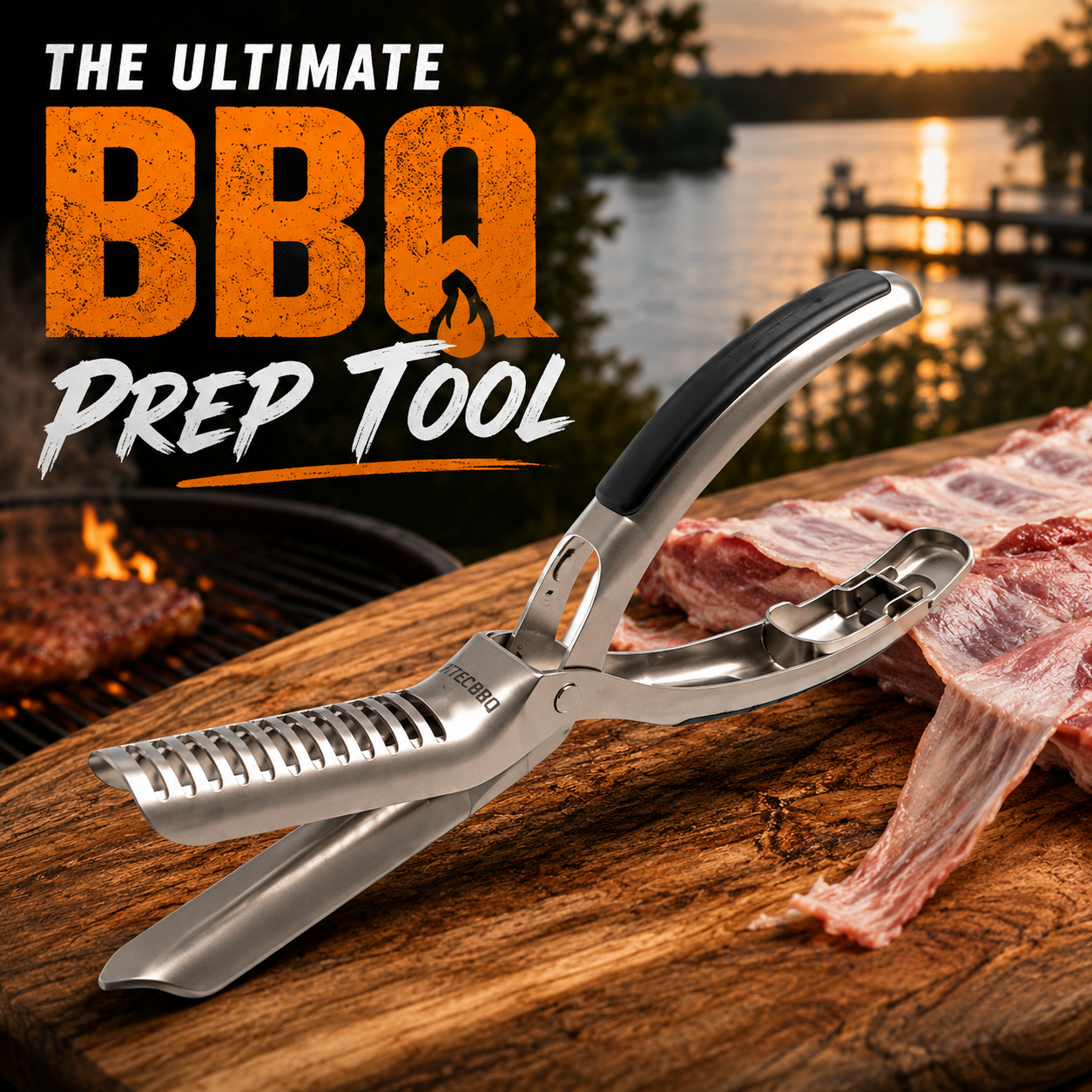 🍖 Professional BBQ Rib Skin Remover & Meat Peeling Tool