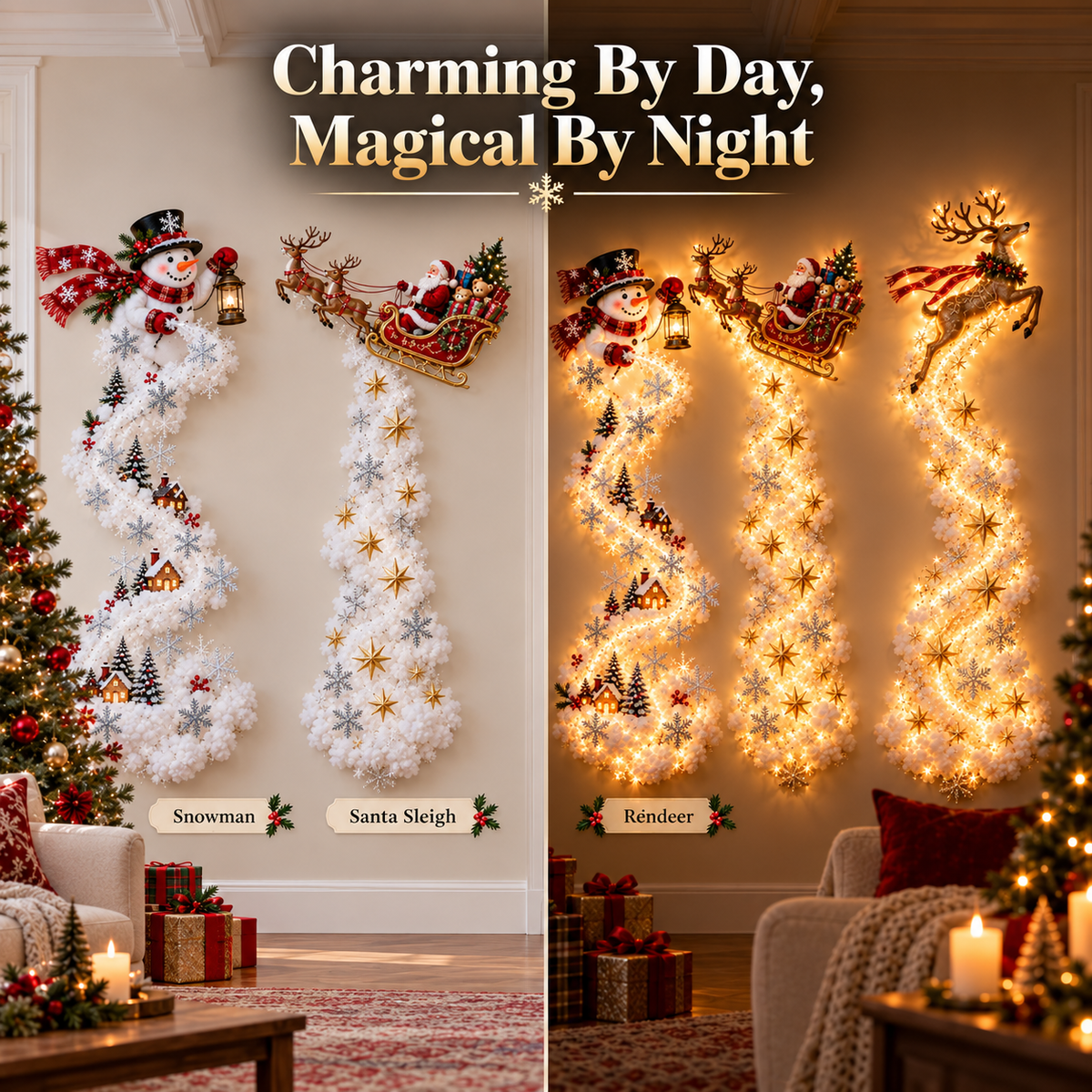✨Christmas Magic Trail Wall Light - A Little Christmas Magic, Right on Your Wall