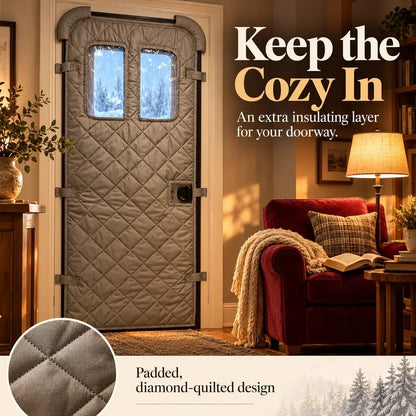 🏠❄️Magnetic Thermal Door Curtain | Keep the Cold Out & Warmth In! 🧲🔥