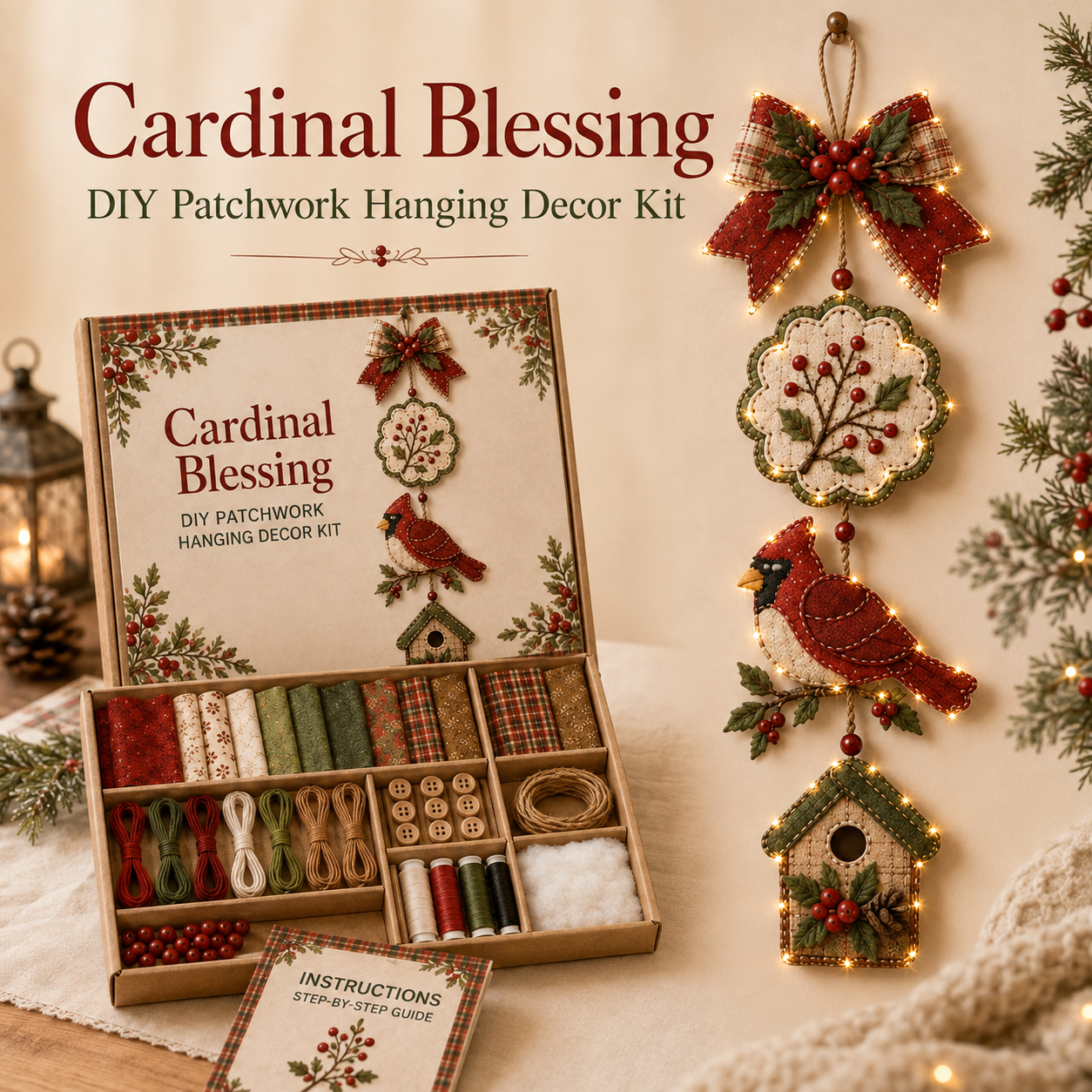 DIY Patchwork Hanging Decor Kit