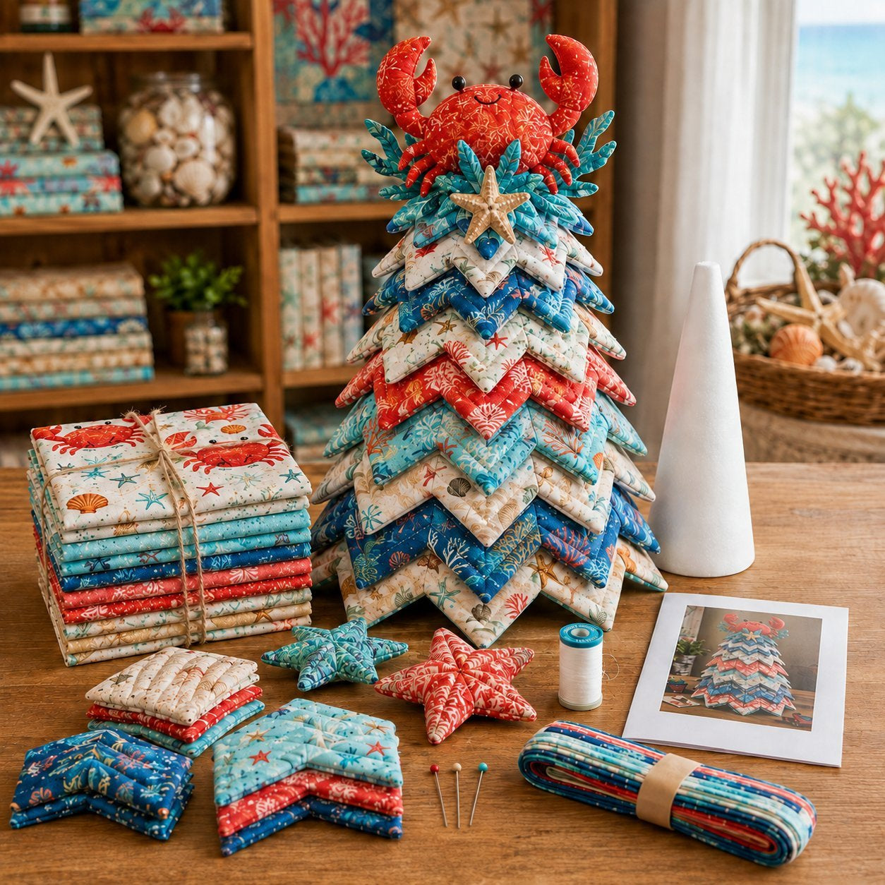 Ocean Dream Layered Fabric Tree DIY Kit