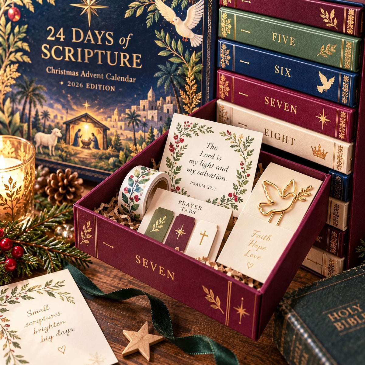 💥LAST DAY 50% OFF – 📖 24 Days of Scripture Advent Calendar 2026