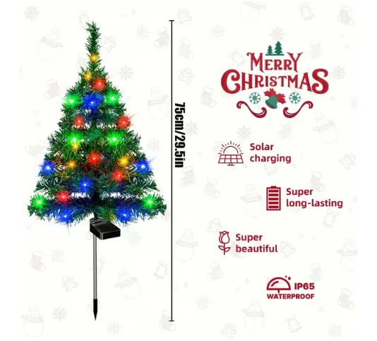 Last day 50%OFF🎄2026 Solar Christmas Trees Lights Outdoor Decoration Waterproof