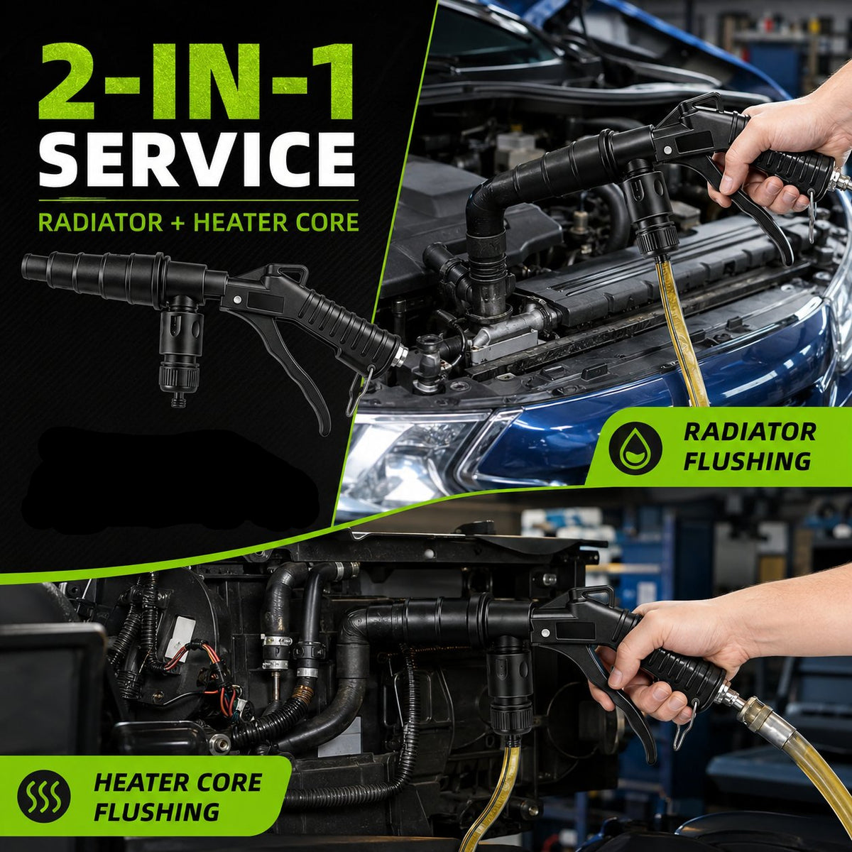 Coolant Flush Gun & Heater Core Flush Kit