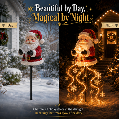 🎄49% OFF🎄 Santa Magic Fountain™ – Flowing Snowflake LED Christmas Garden Light ❄️