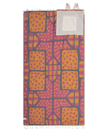 ⏰LAST DAY 49% OFF - 🏖️2-in-1 Convertible Towel & Backpack with Inner Zip Pocket & Sand-Repelling Fabric