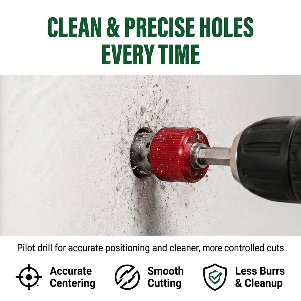 🔥LAST DAY 49% OFF - 🛠️Heavy-Duty 1/4" Hex Shank Hole Saw & Coring Bit