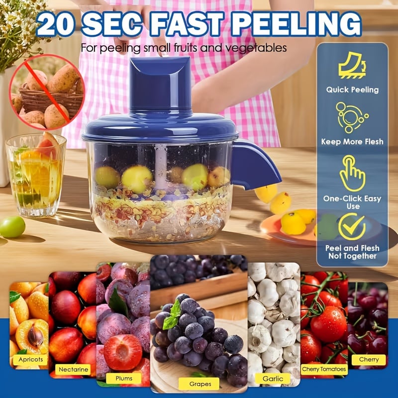 🔥LAST DAY 50% OFF - Universal Automatic Peeler | The Smart Kitchen Gadget That Peels Fruits & More In Seconds