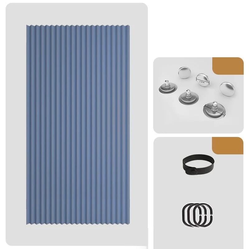 ⭐No-Drill Magnetic Accordion Door Curtain