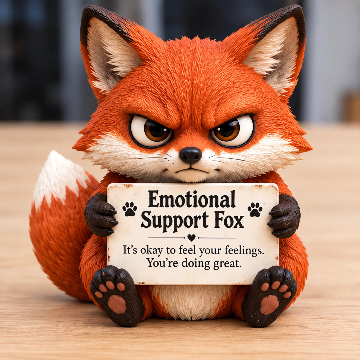 🔥LAST DAY 50% OFF - ✨Cute Grumpy Emotional Support Animal Figures, Mini Tabletop Companion Ornament, Unique Humor‑Filled Gift for Animal Lovers | Collectible Desk Decor