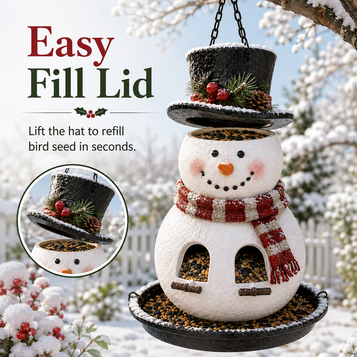 🎄 Christmas Bird Feeder Collection™ – Festive Hanging Garden Feeders for Wild Birds