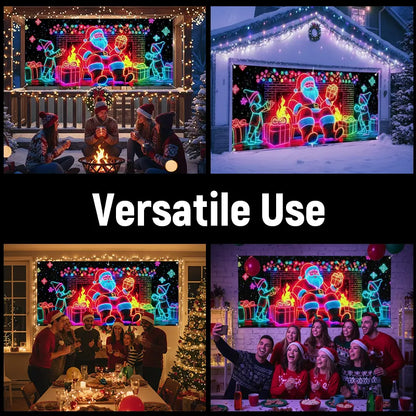 🎄Christmas Sale! Christmas Garage Door Cover Banner
